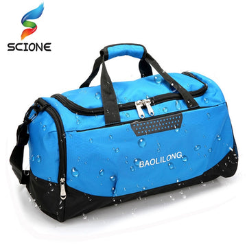 Professional Waterproof Large Sports Gym Bag With Shoes Pocket Men/Women Outdoor Fitness Training Duffle Bag Travel Yoga Handbag
